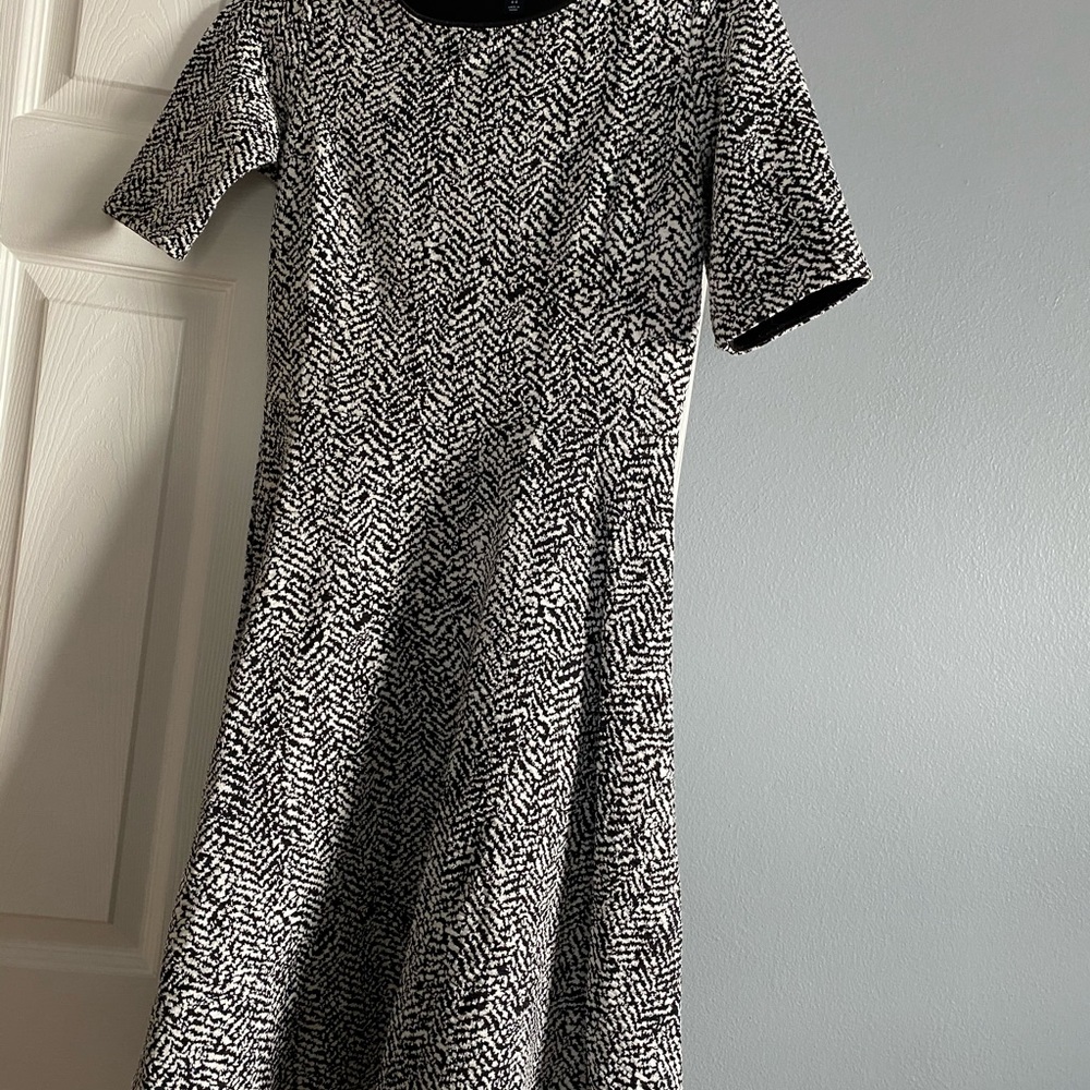 Land’s End black & white midi dress size small